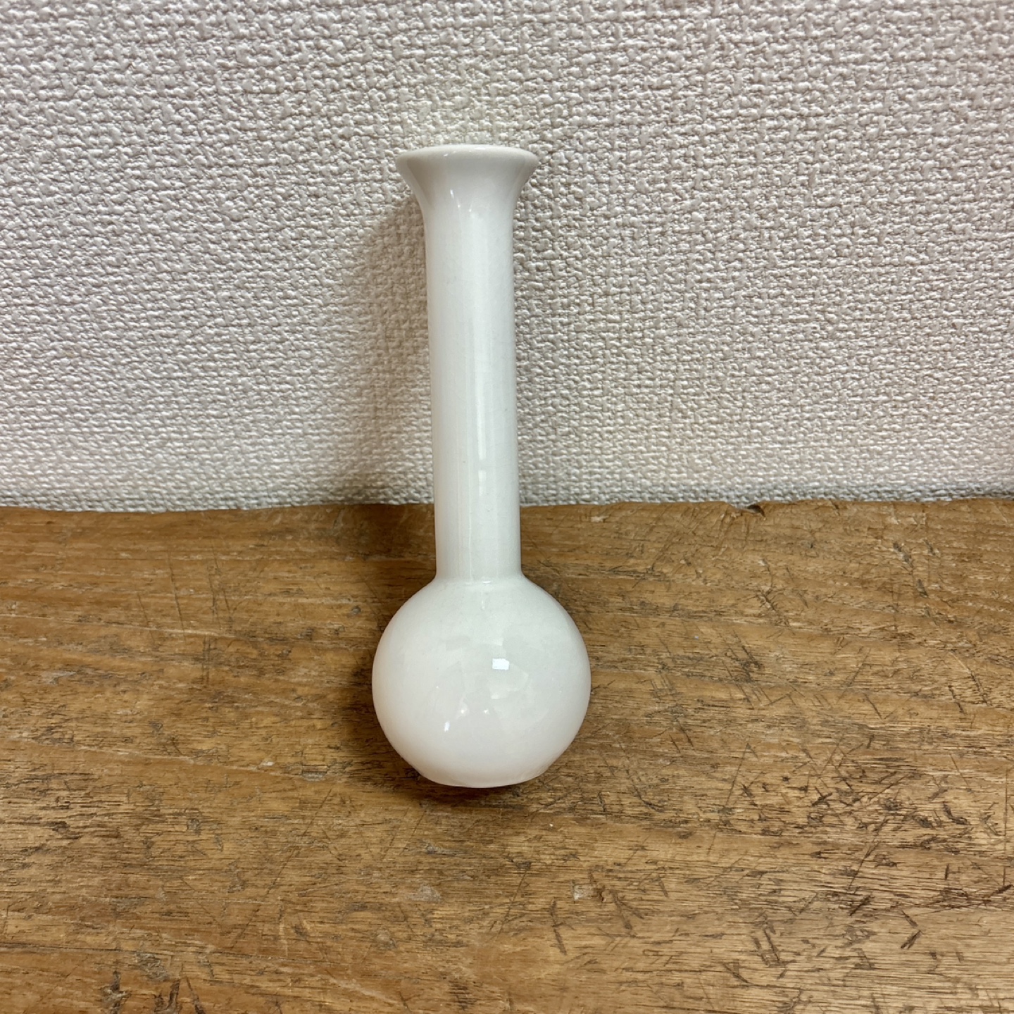 ヴィンテージ Tachikichi たち吉 一輪挿し 花瓶 白18.5㎝の写真5枚目
