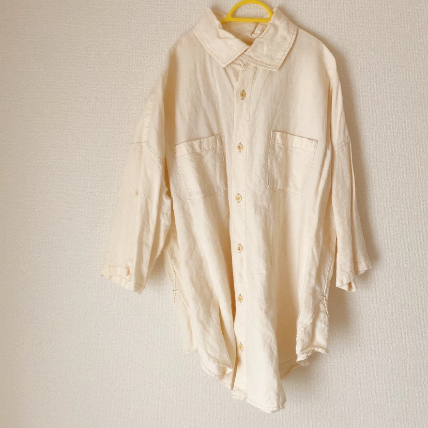 定価約2万円 ほぼ未使用 nest robe ネストローブ リネン 麻100% シャツ