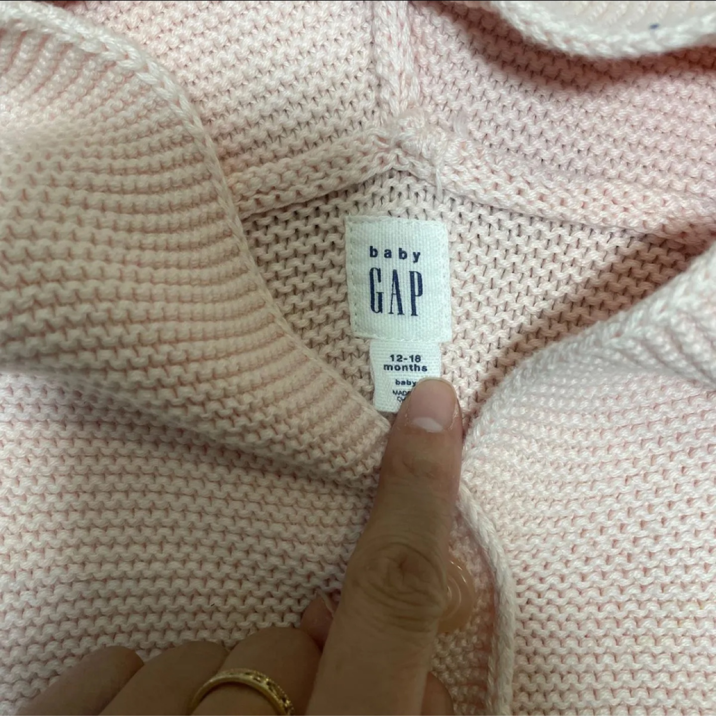 Babygap クマ耳　カーディガン　80サイズの写真2枚目