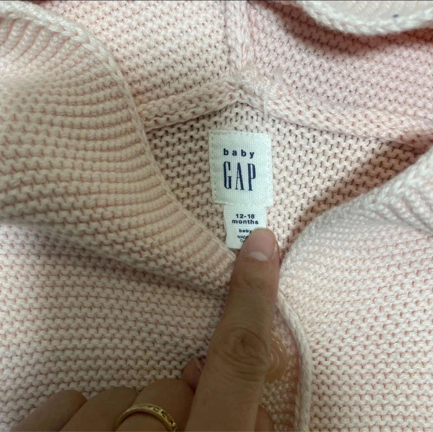 Babygap クマ耳 カーディガン 80サイズの写真2枚目