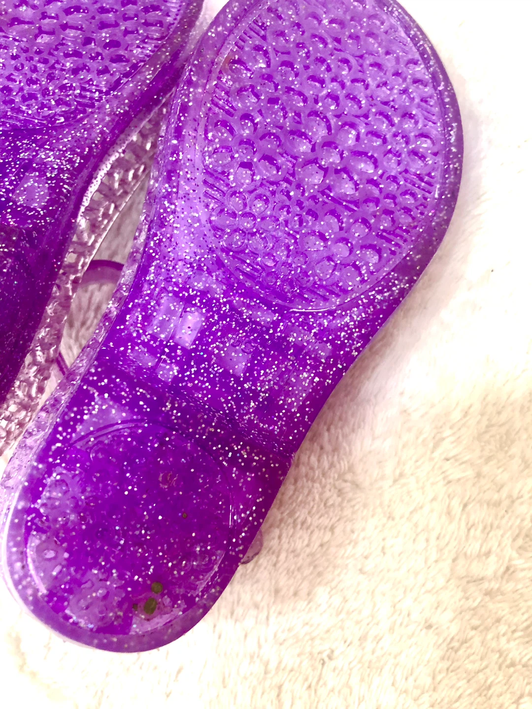 💟 👧LED付き紫サンダル、サイズ14cm🌟✨の写真8枚目