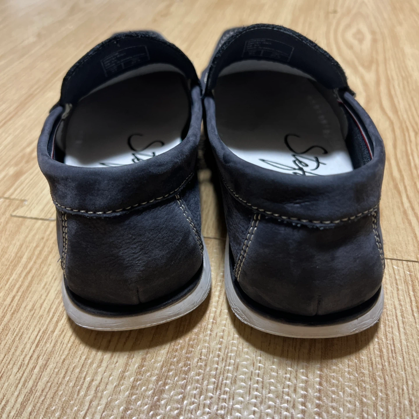 ステファノロッシ UOMO ブラック スリッポン28cmの写真2枚目