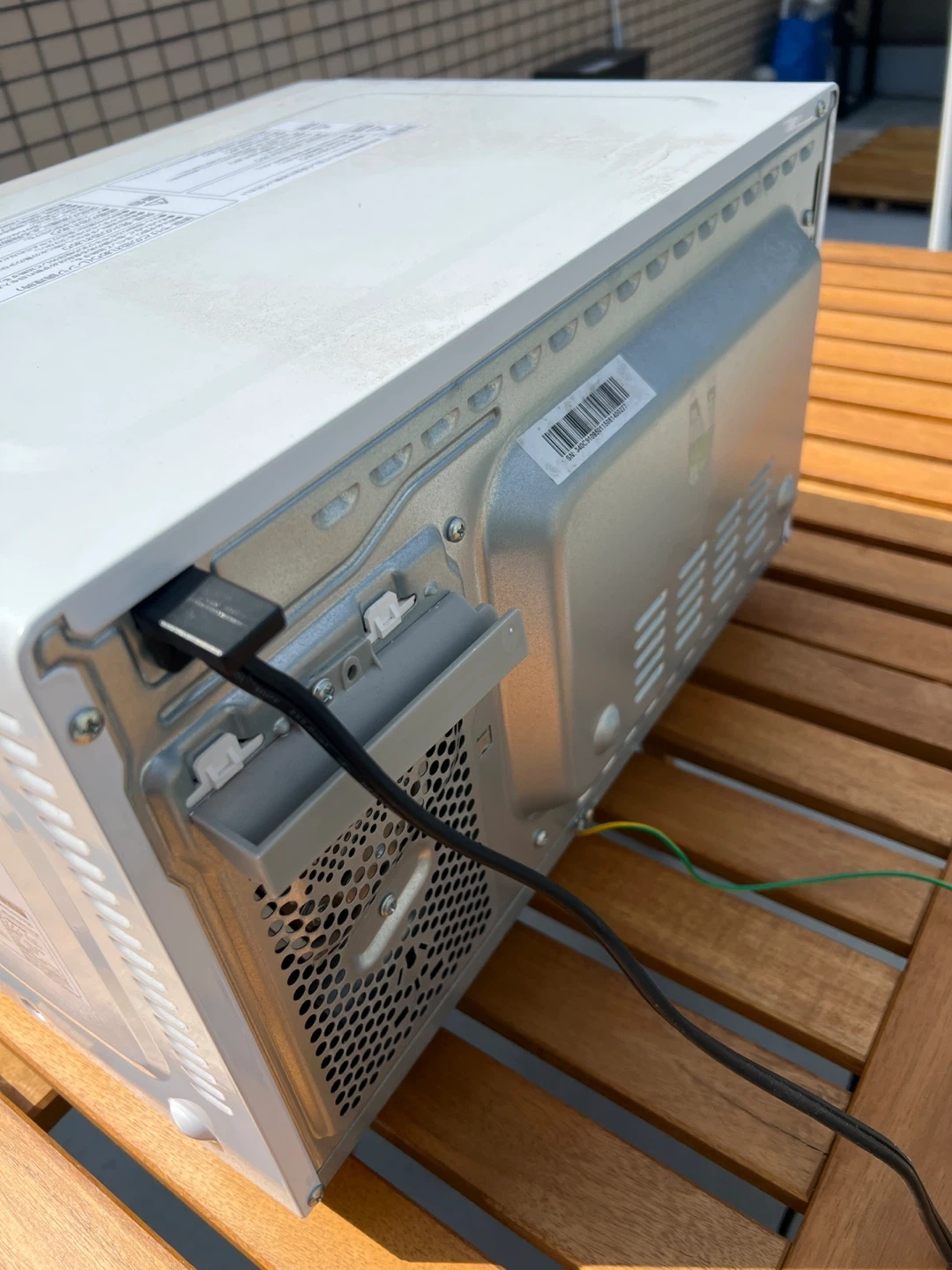 ヤマゼン 電子レンジ YRJ-F181V(W) 21年製の写真4枚目