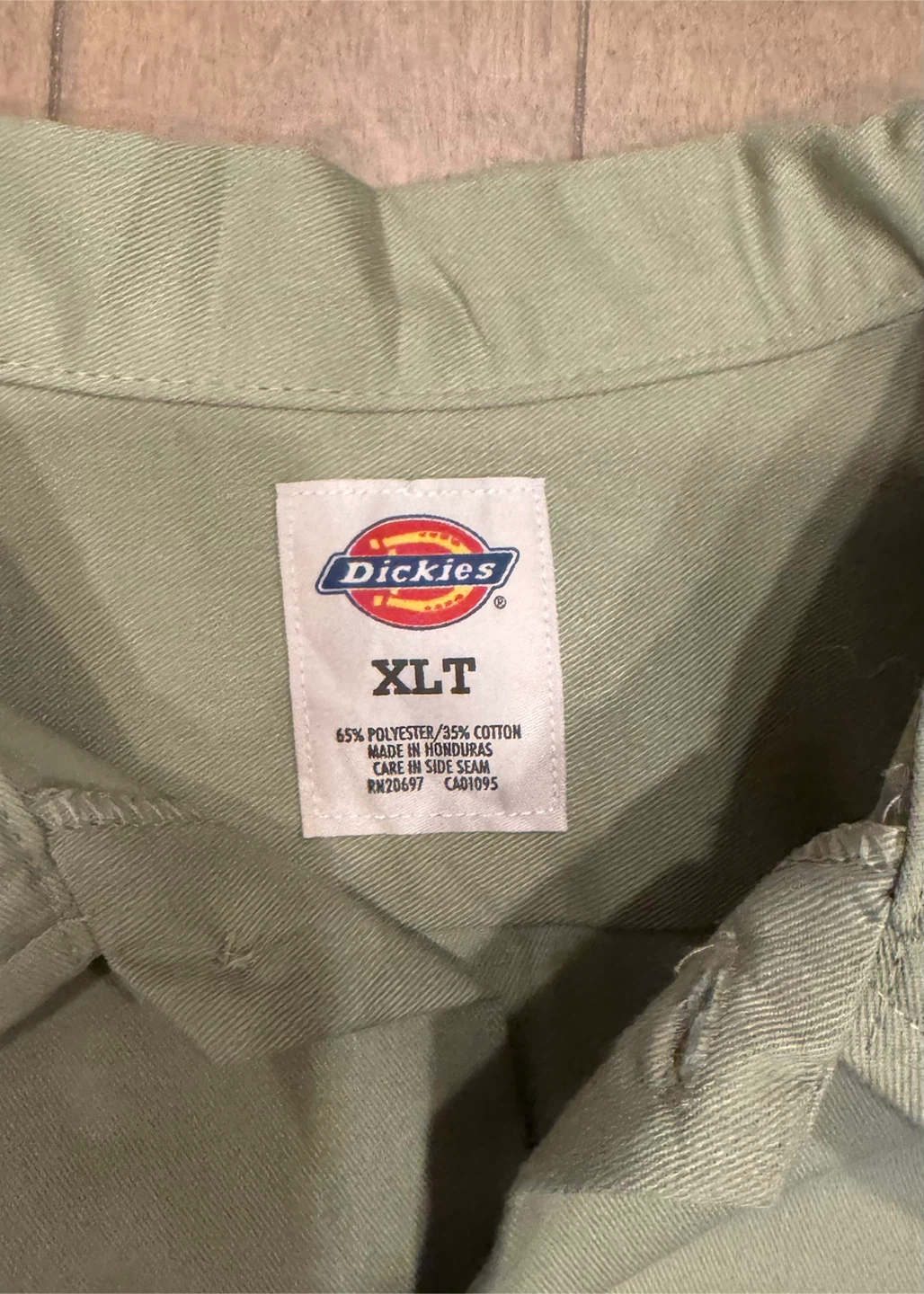 ディッキーズ 長袖シャツ カーキ XLTの写真3枚目