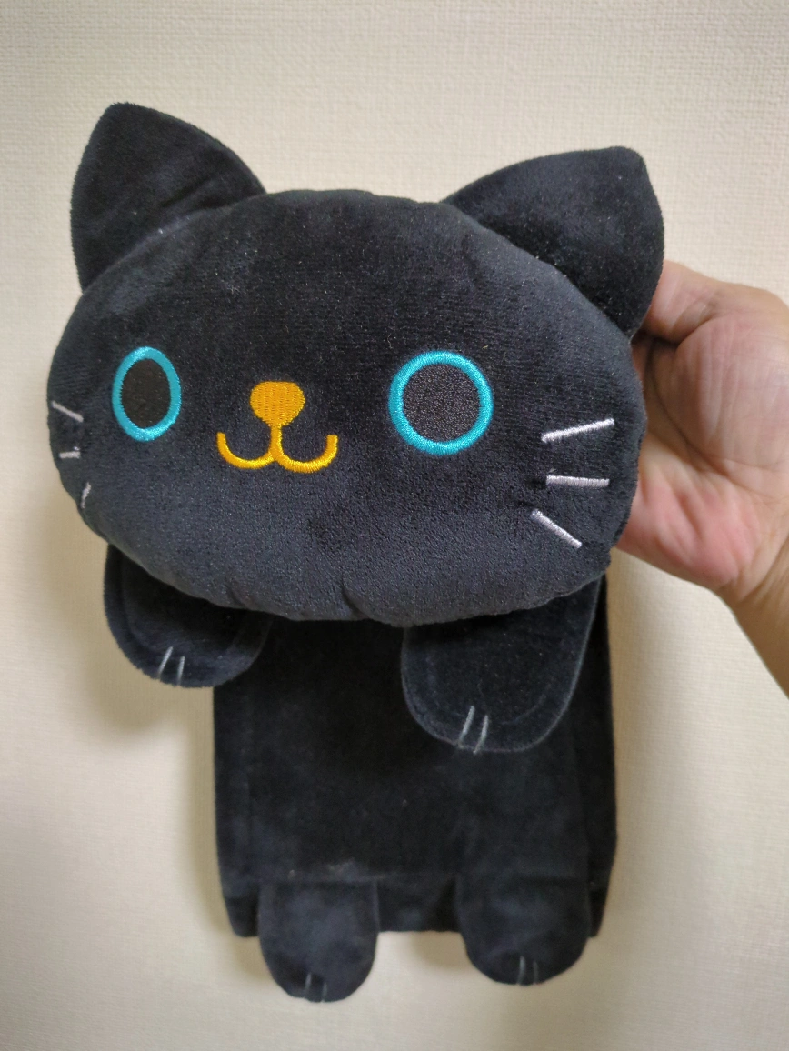 黒猫 トイレットペーパーホルダー
