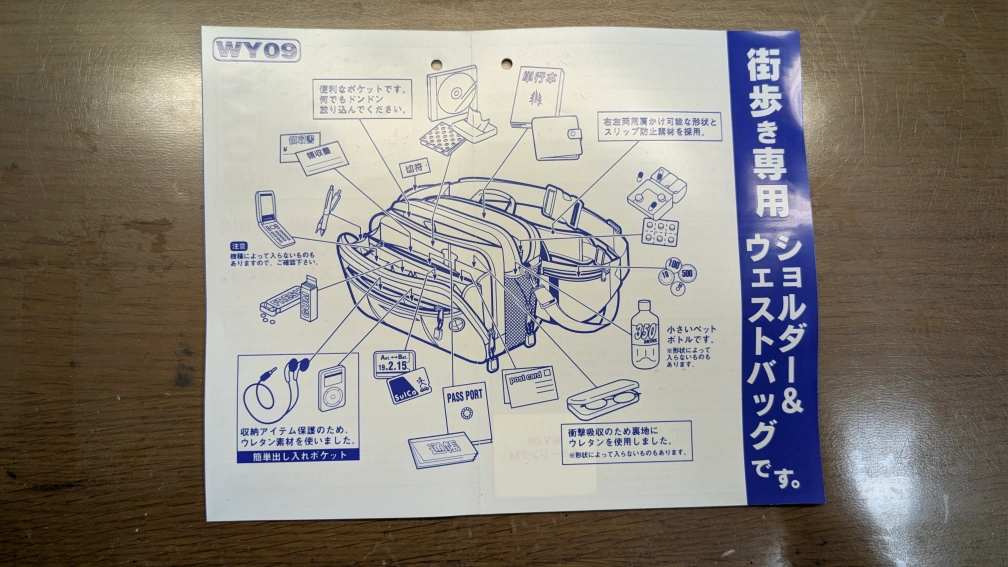 ワイズウォーカー ウエストバッグの写真5枚目