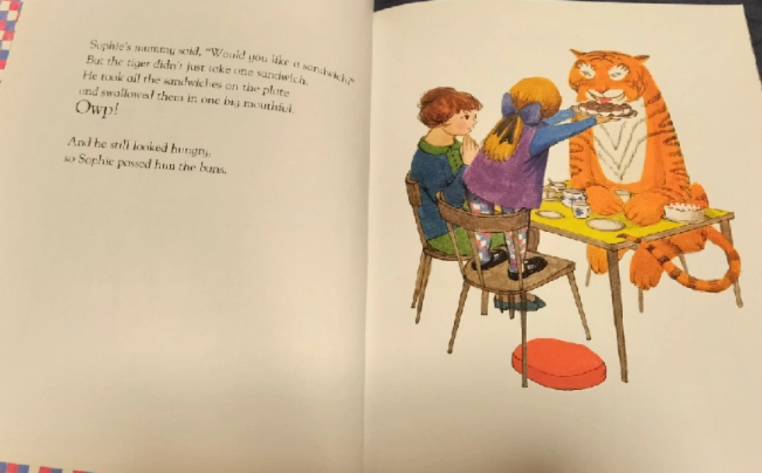 絵本 The Tiger Who Came to Teaの写真3枚目