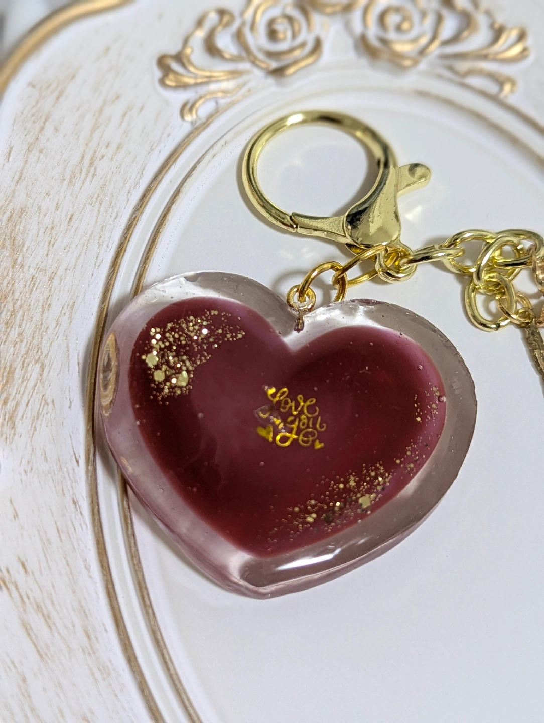 ハンドメイド ハート型キーホルダーの写真6枚目