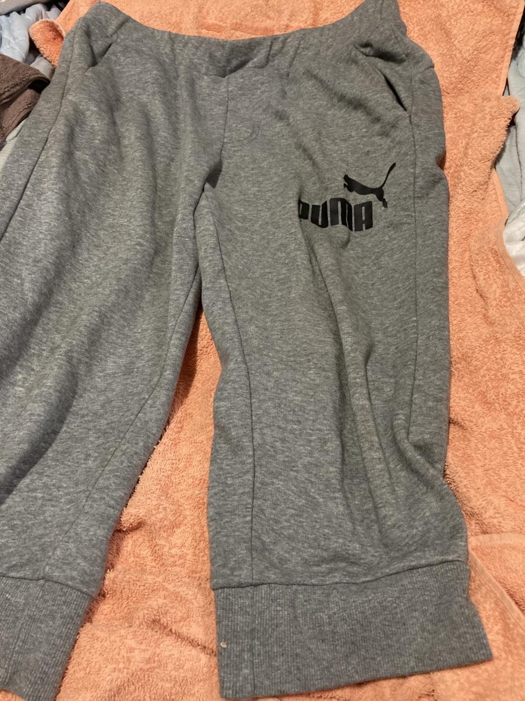 プーマ スウェットパンツ 七分丈グレー XLサイズ