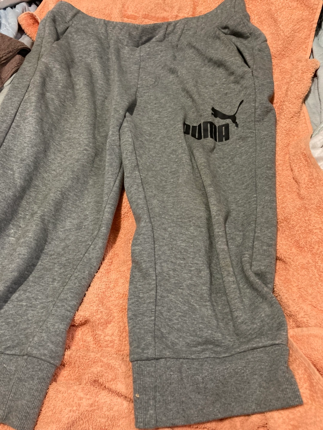 プーマ スウェットパンツ 七分丈グレー XLサイズ