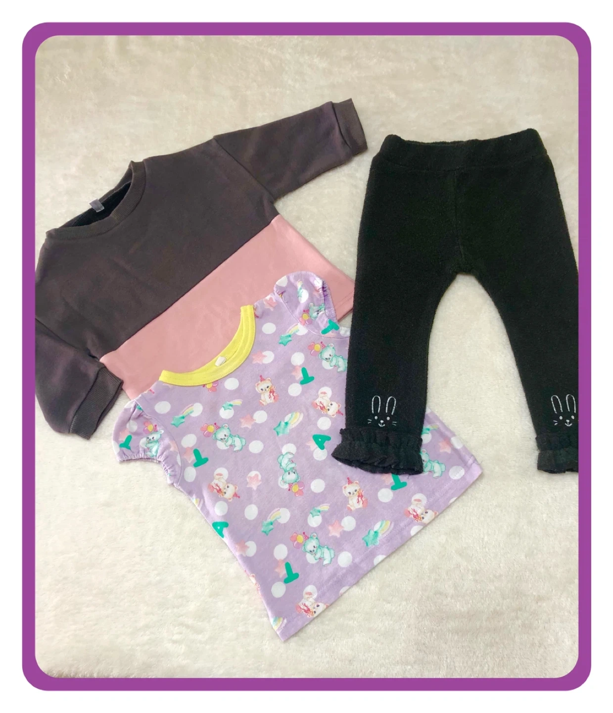 ✨🌟衣服3点:ブラウス、Tシャツ、パンツ、サイズ80🌟✨