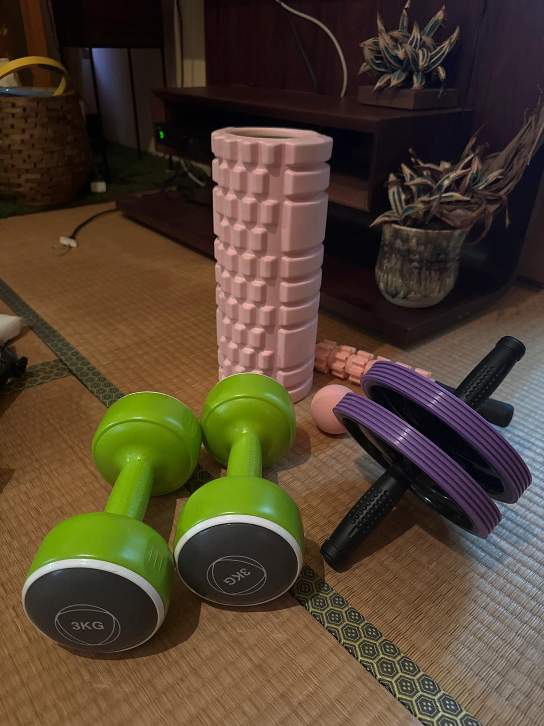 ダンベル & 腹筋ローラー セット