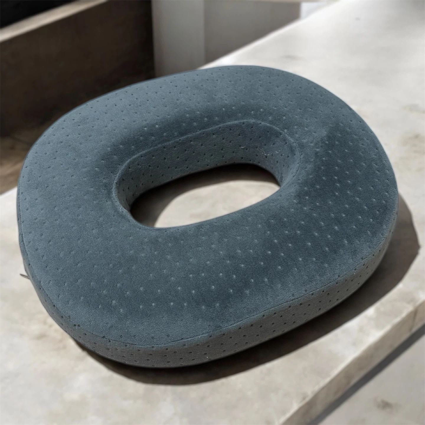 【美品】円座クッション グレー
