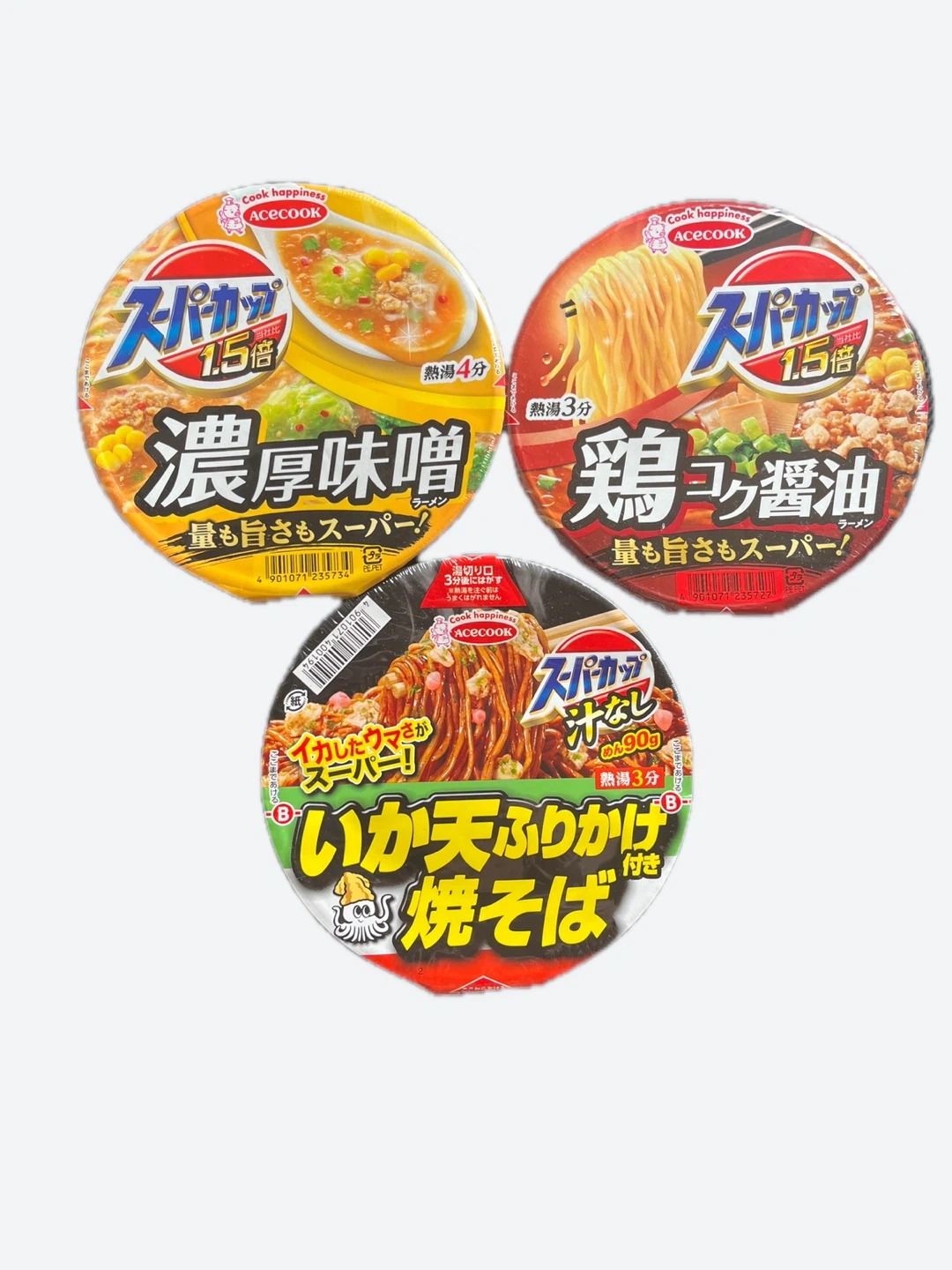 エースコック スーパーカップ ラーメン、焼きそば