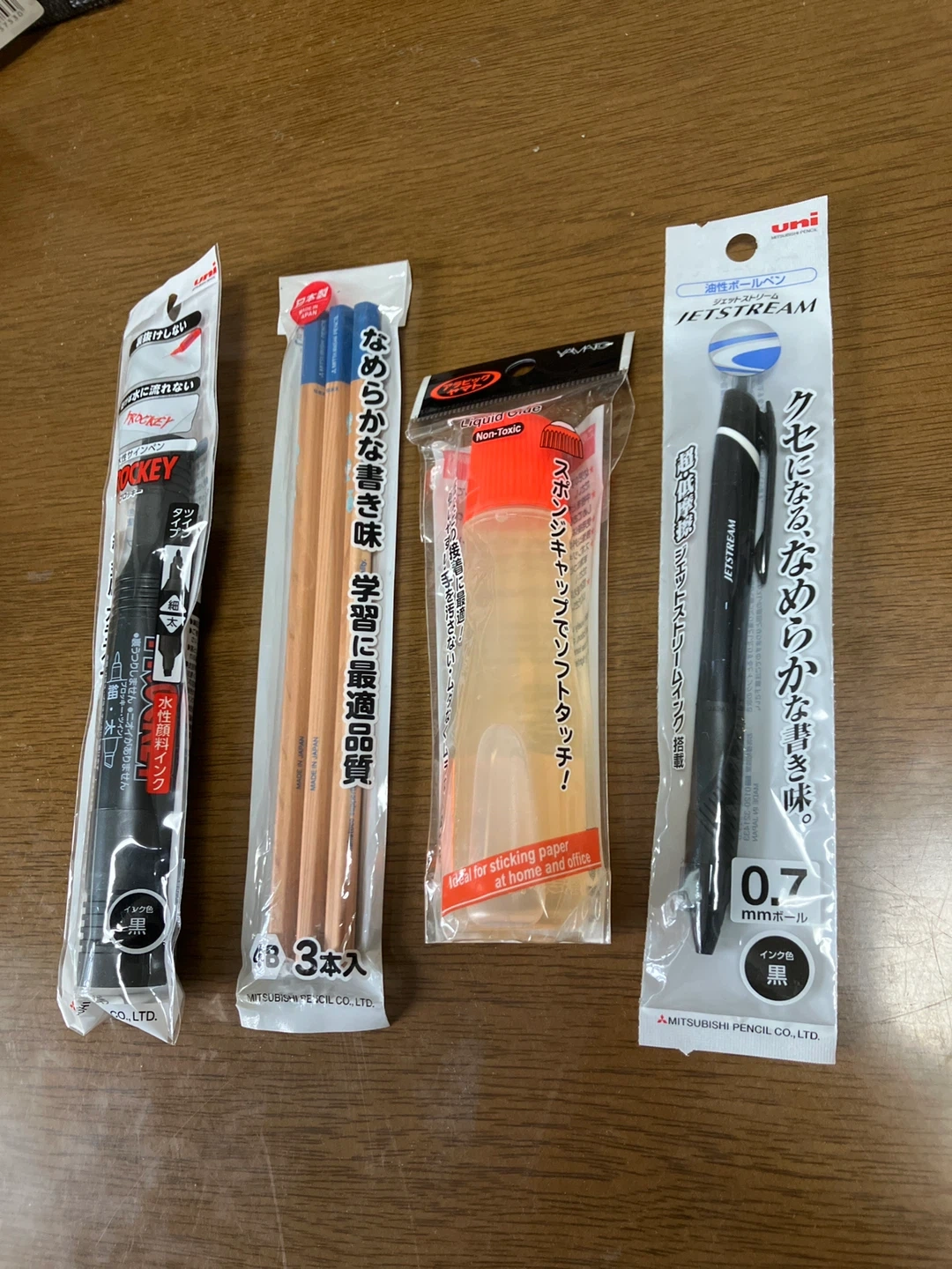 ユニ 文房具セット ロッキー, ジェットストリーム, 液体のり, 鉛筆
