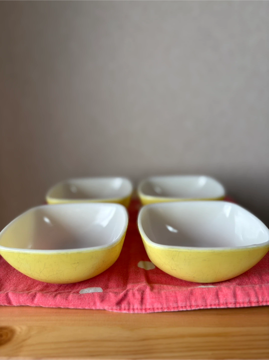 Vintage Old Pyrex ボウル 4個セット