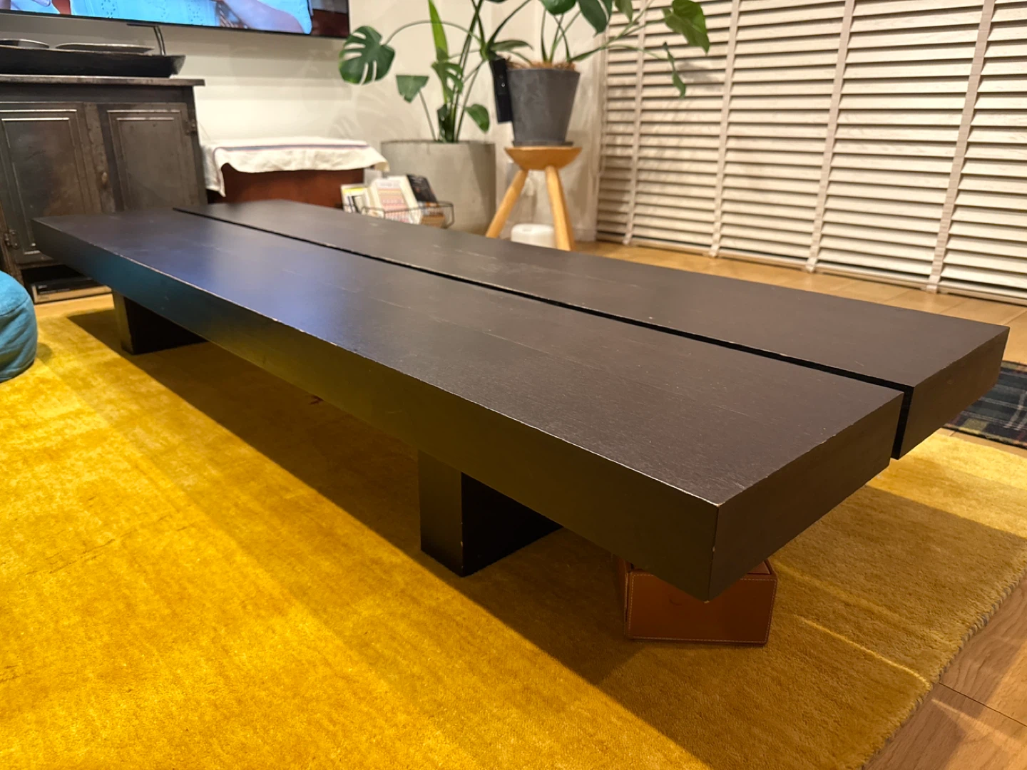 MESA TOKIO TABLE 木製ローテーブル ダークブラウン - キャロット 