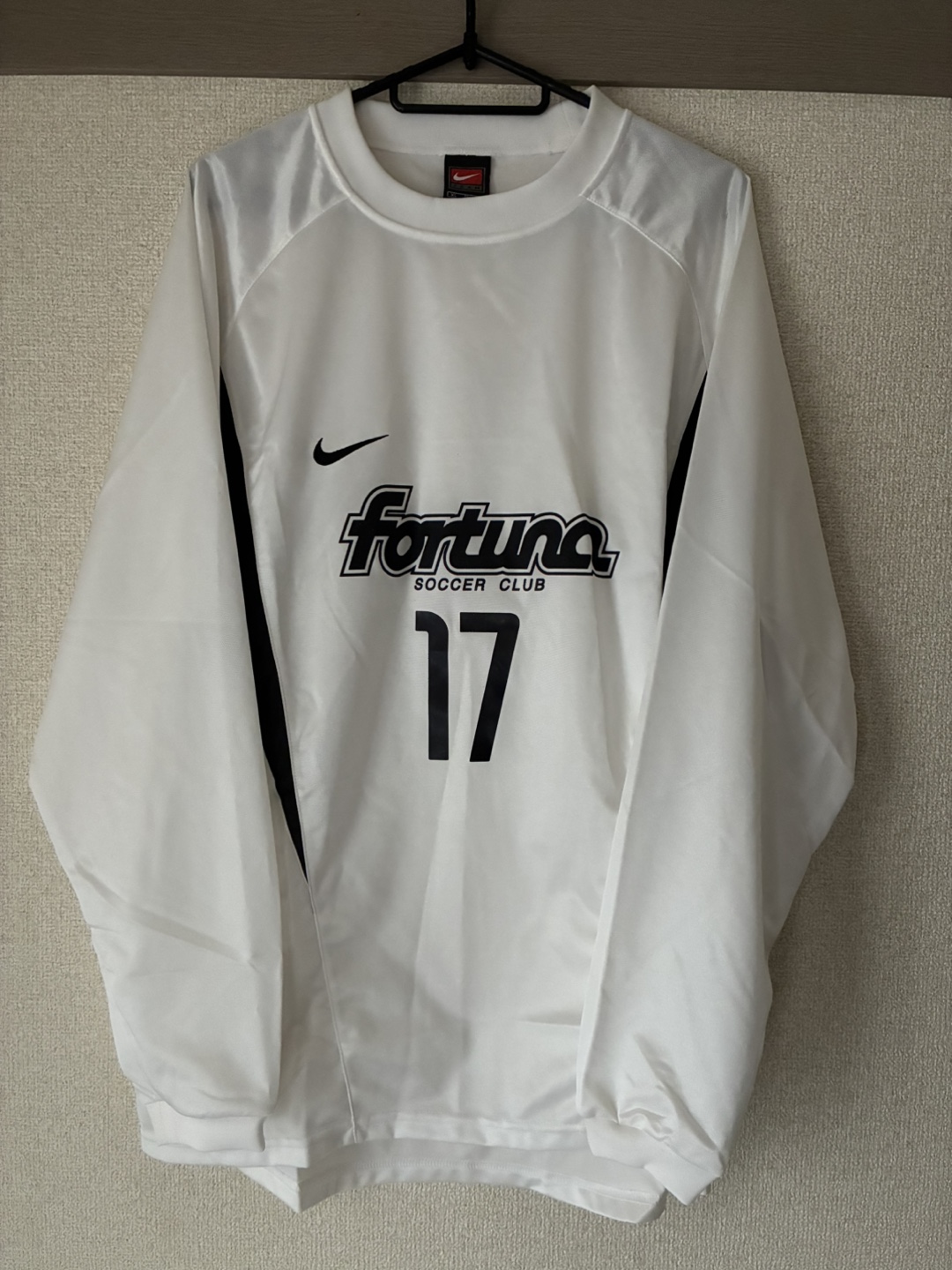 NIKE 長袖シャツ 白 Fortuna Soccer Club