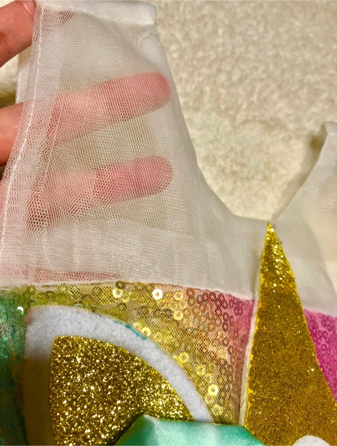 🦄✨🌟キッズ ユニコーン レインボー ドレス🌟✨の写真5枚目