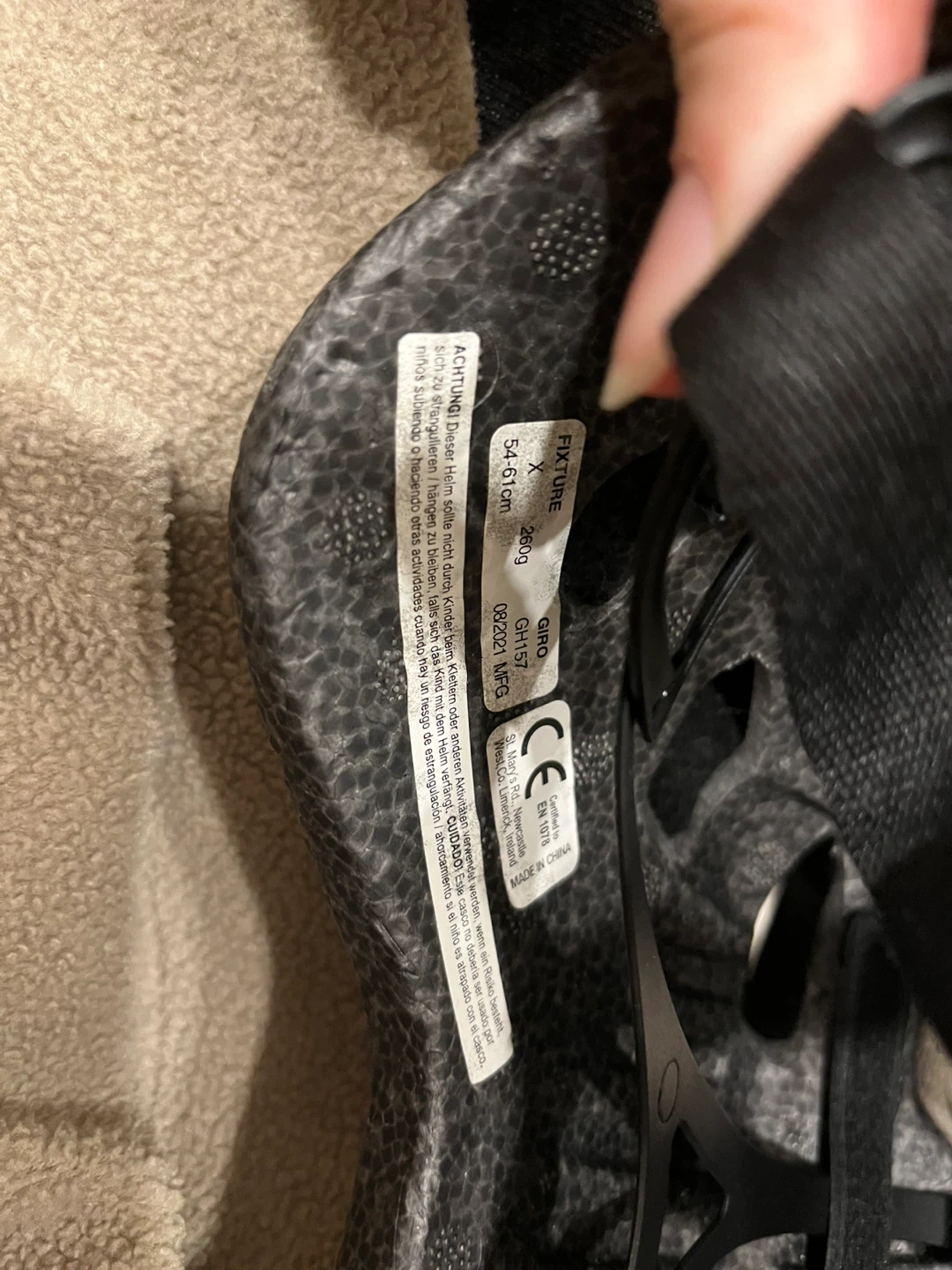 ジロ ヘルメット グレー 54-61cmの写真4枚目