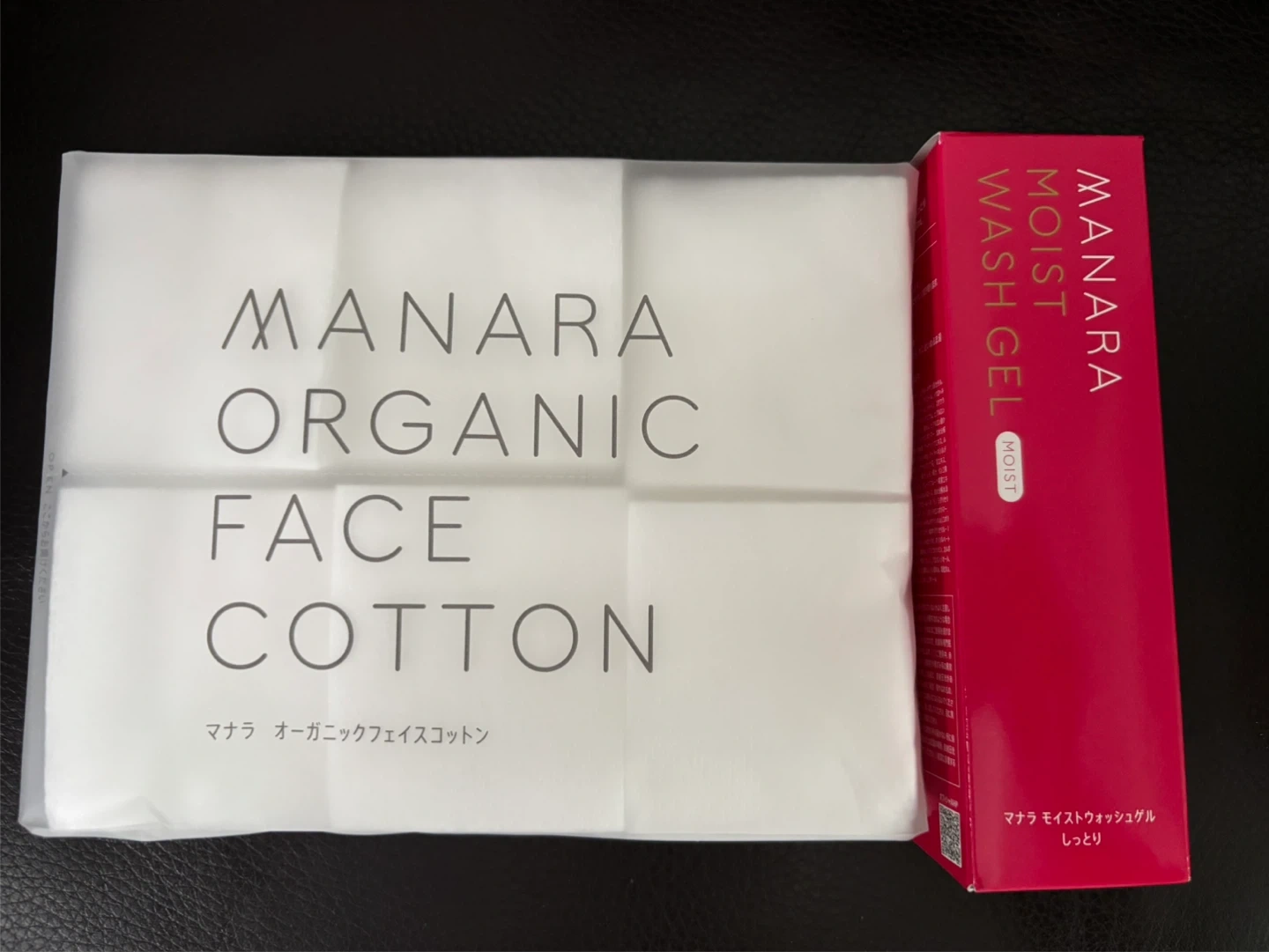 マナラ モイストウォッシュゲル 120ml & オーガニックフェイスコットン