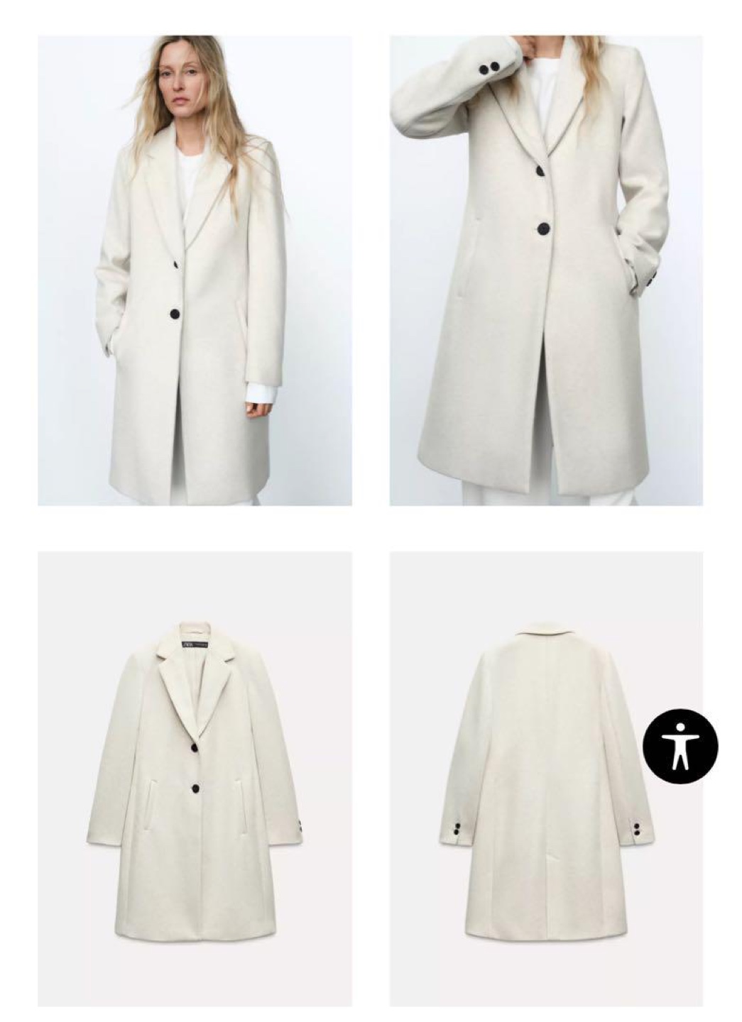 ZARA ロングコートの写真2枚目