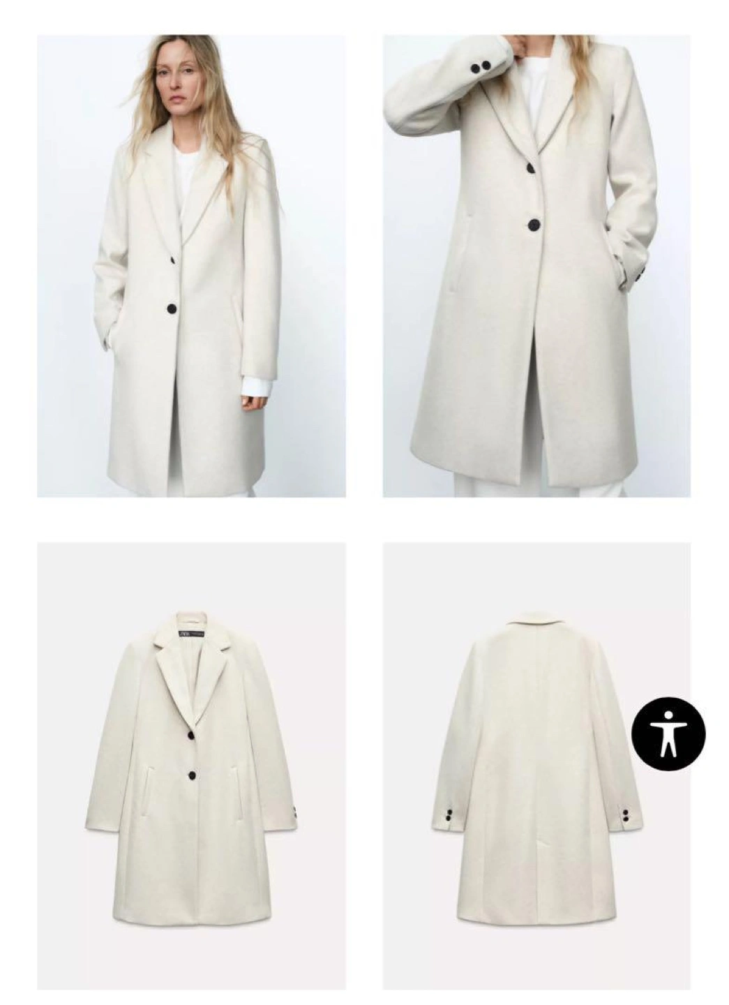 ZARA ロングコートの写真2枚目