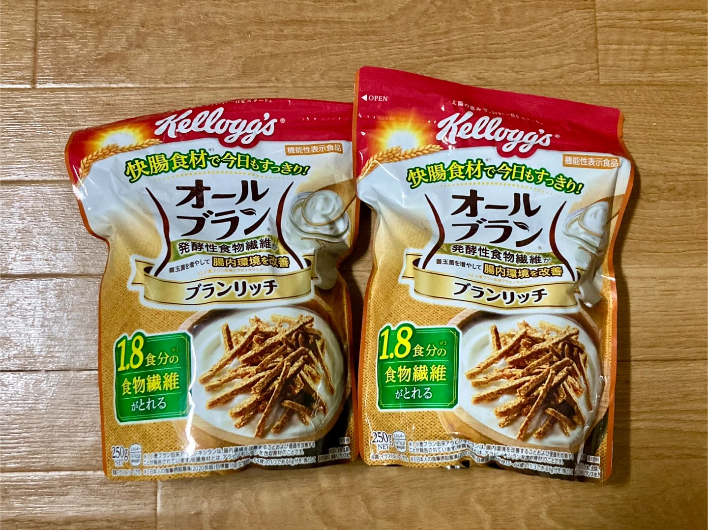 ケロッグ オールブラン ブランリッチ250g×2袋オールブラン小麦ふすま 小麦ブラン 発酵性食物繊維