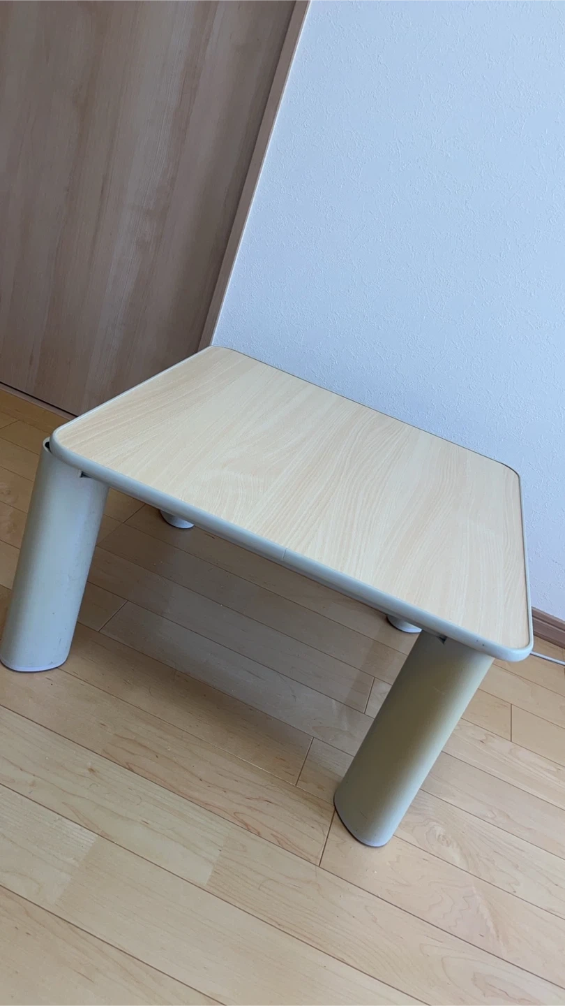 ローテーブル リバーシブルベージュ白こたつ