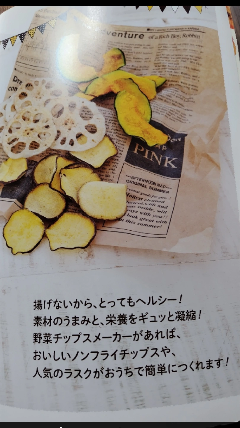 ガッケン 野菜チップスメーカー レシピ本付きの写真5枚目