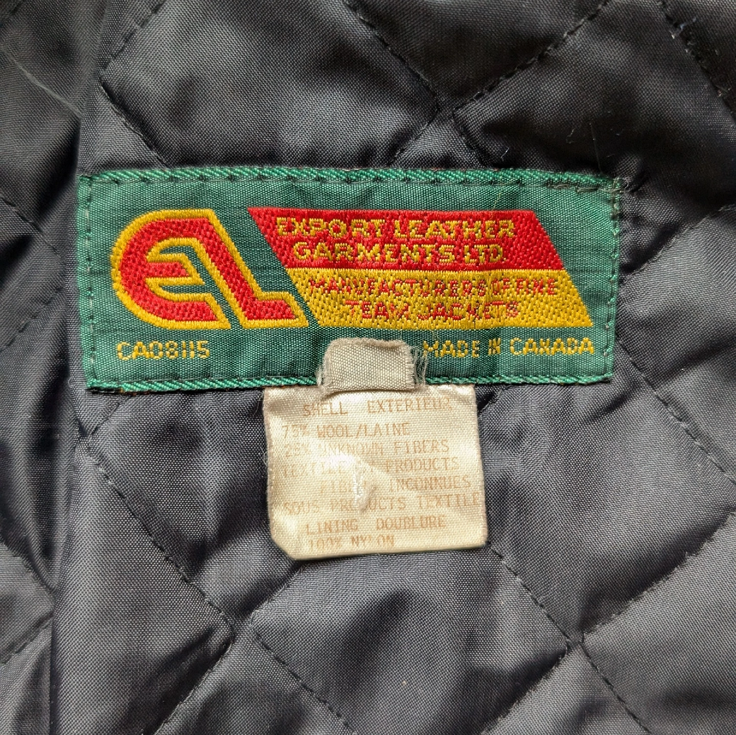 80s EXPORT LEATHER Kanata BLAZERS スタジャン青の写真8枚目