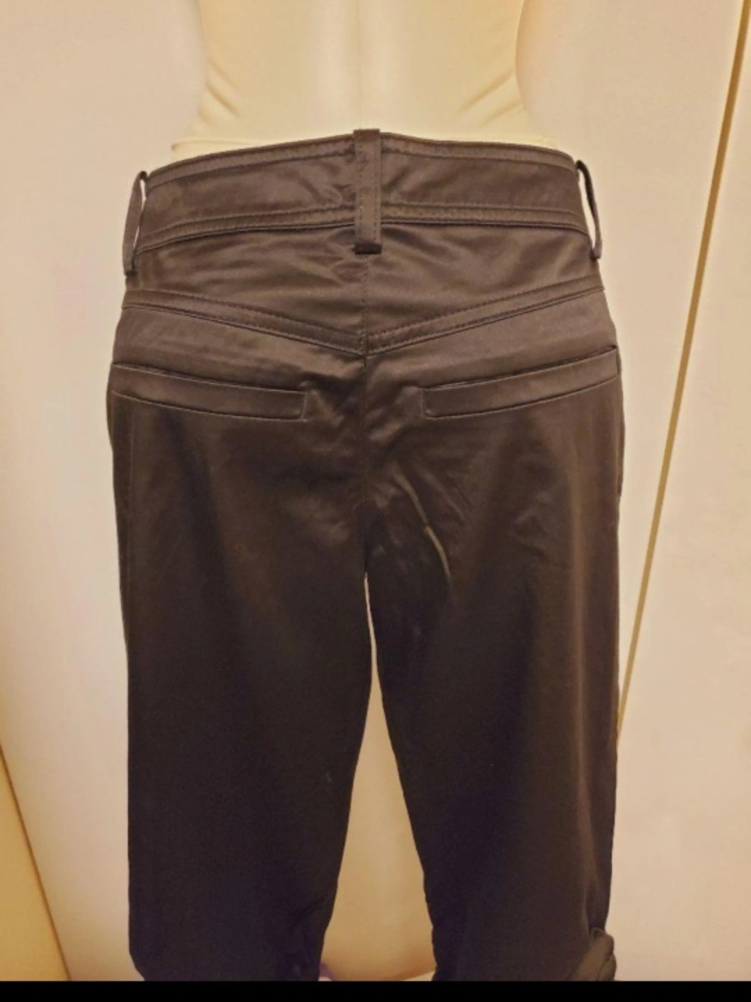 クロップドパンツ ブラック Lサイズの写真2枚目