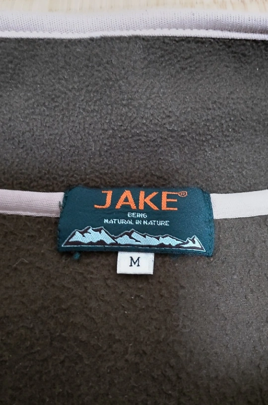 《中古品》【JAKE】フリース ジャケット ブルゾン(メンズМサイズ)☆の写真3枚目