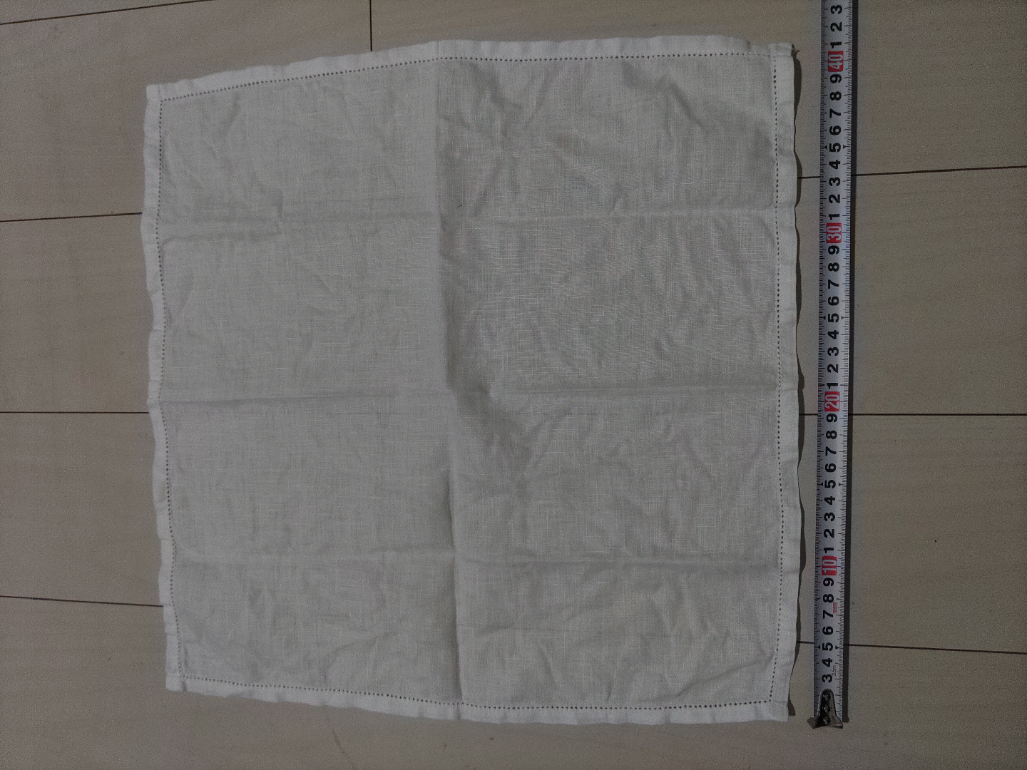 ハンカチ 白 約39cm
