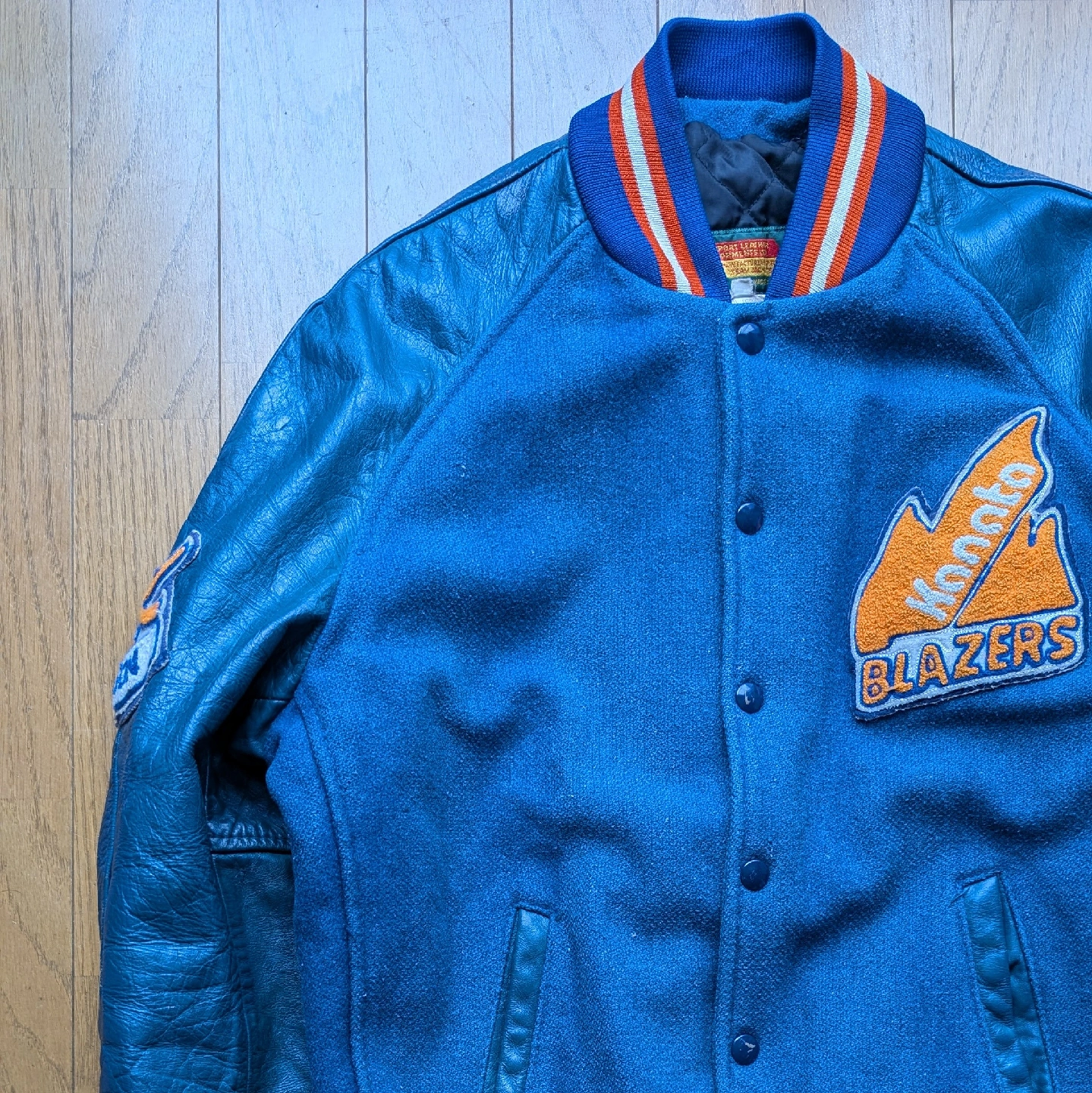 80s EXPORT LEATHER Kanata BLAZERS スタジャン青
