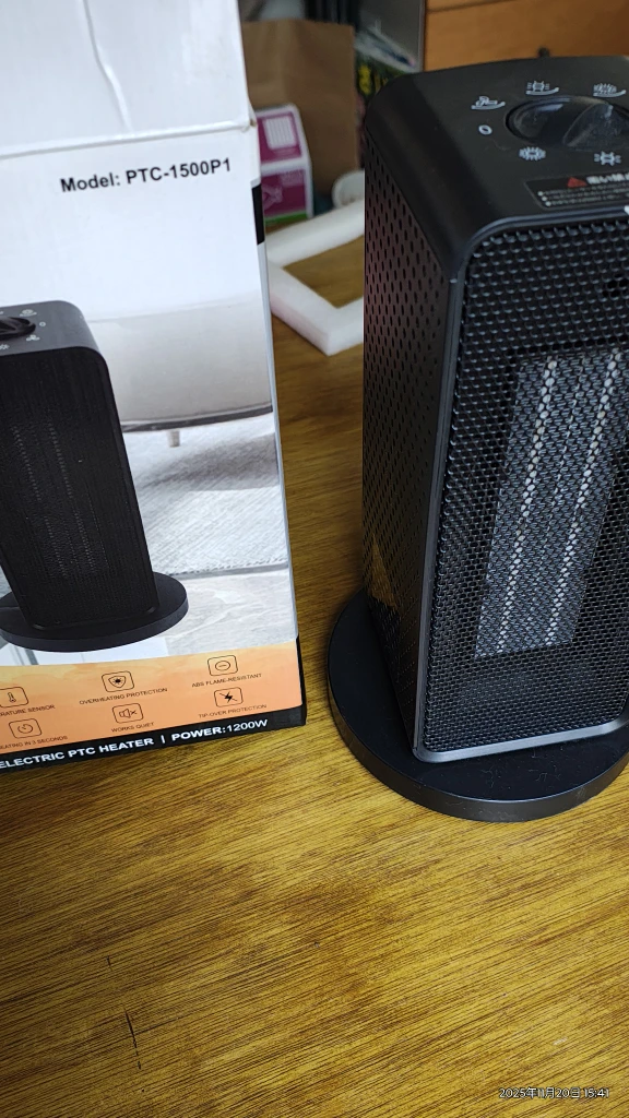 PTC スペースヒーター PTC-1500P1の写真3枚目