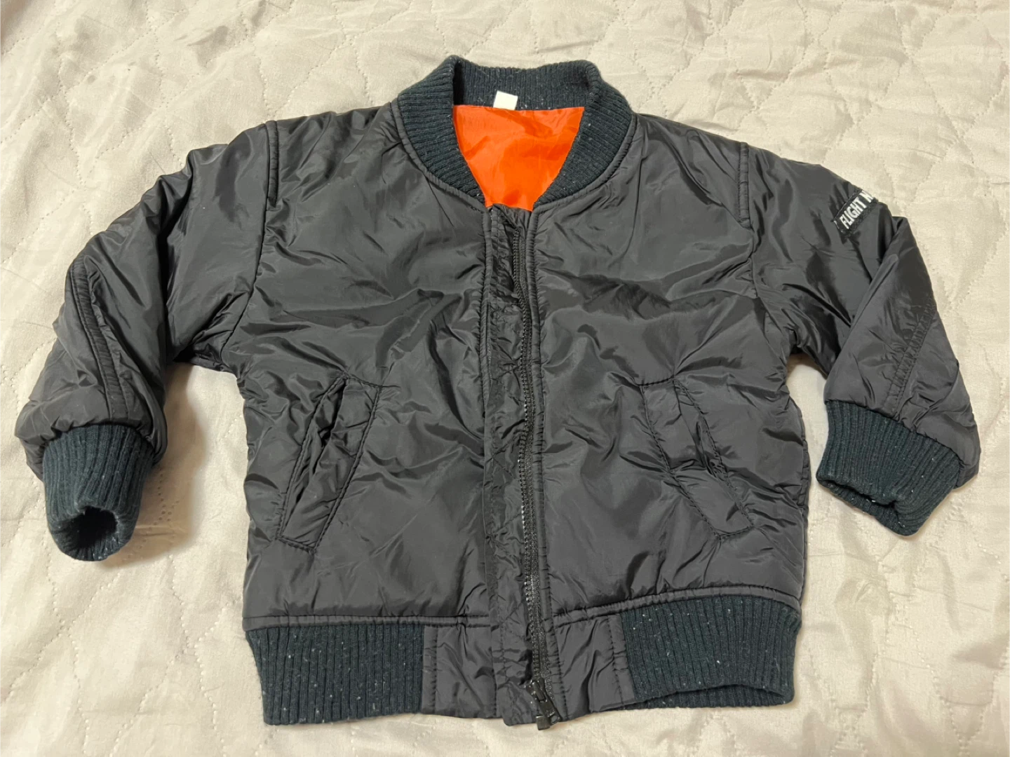 フライトジャケット 黒 キッズ 95cm