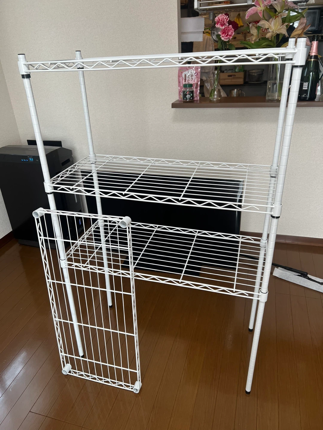 スチールラック 白