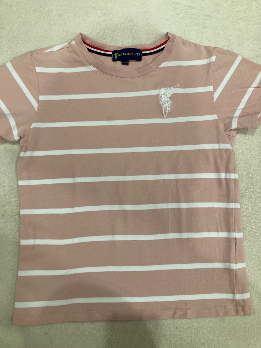 ダブルエイチポロスポーツ Tシャツ ピンク 140