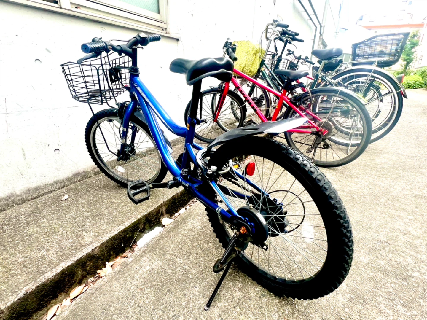 子供用自転車 青色