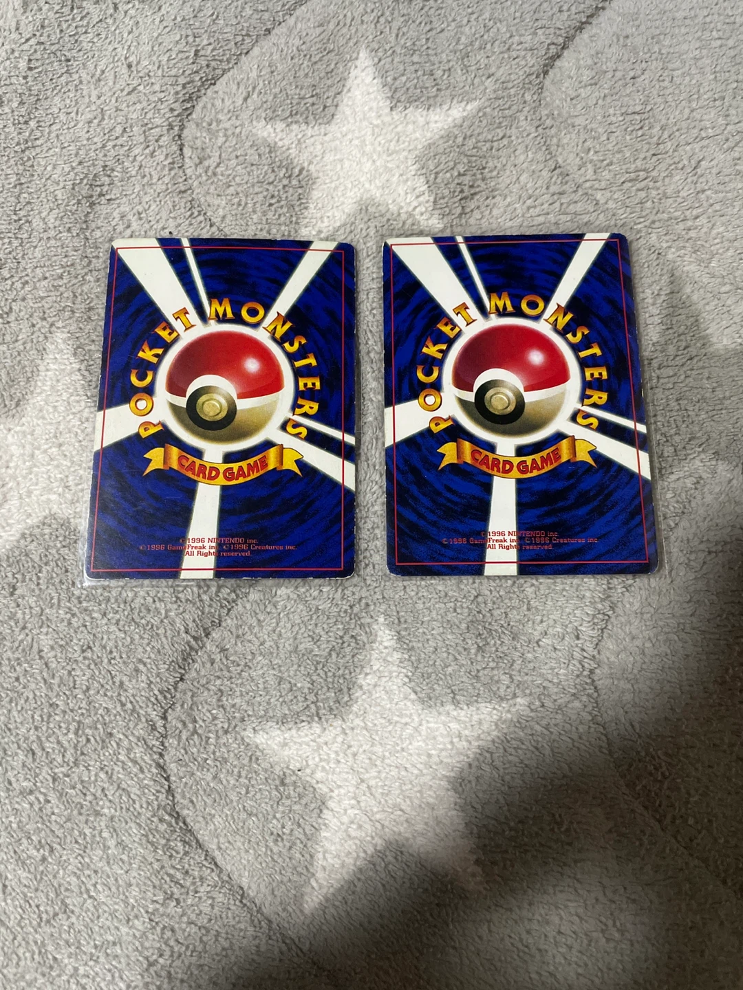 旧裏ポケモンカード なみのりピカチュウ そらをとぶピカチュウ 美品の写真2枚目