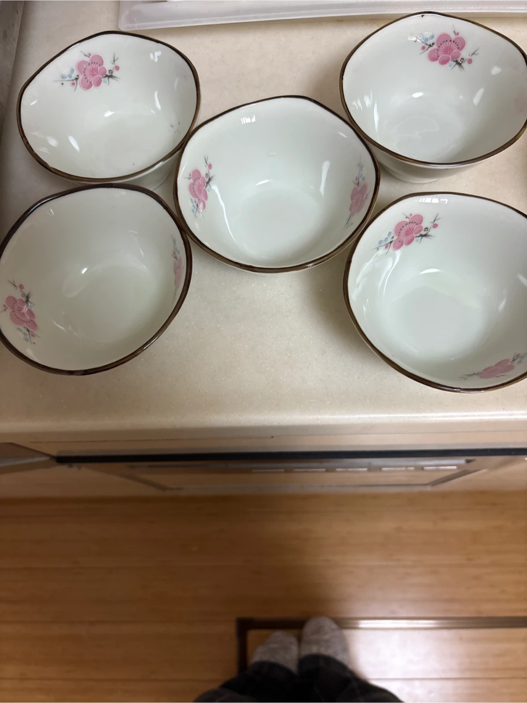 花柄小鉢 5個セット &ピッチャーと水筒