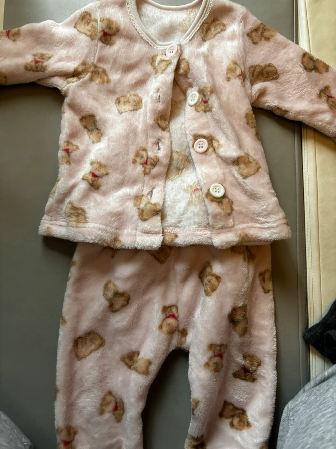 パジャマ ピンク クマ柄