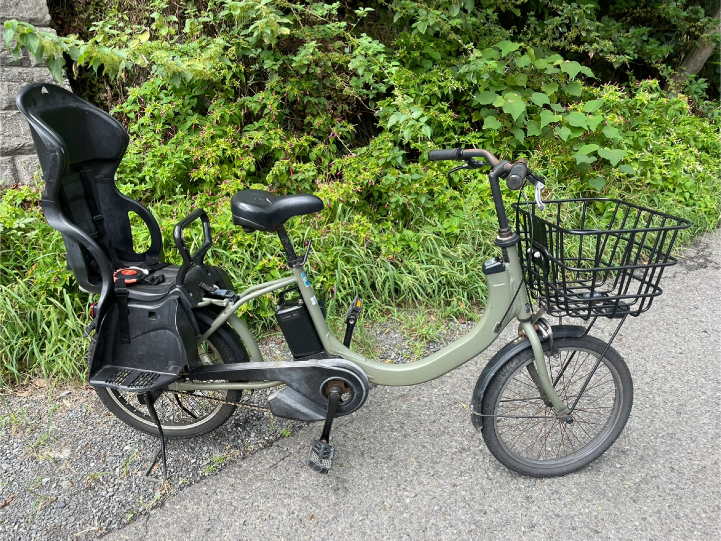 値下げしました: Panasonic 電動アシスト自転車 子供乗せ付き