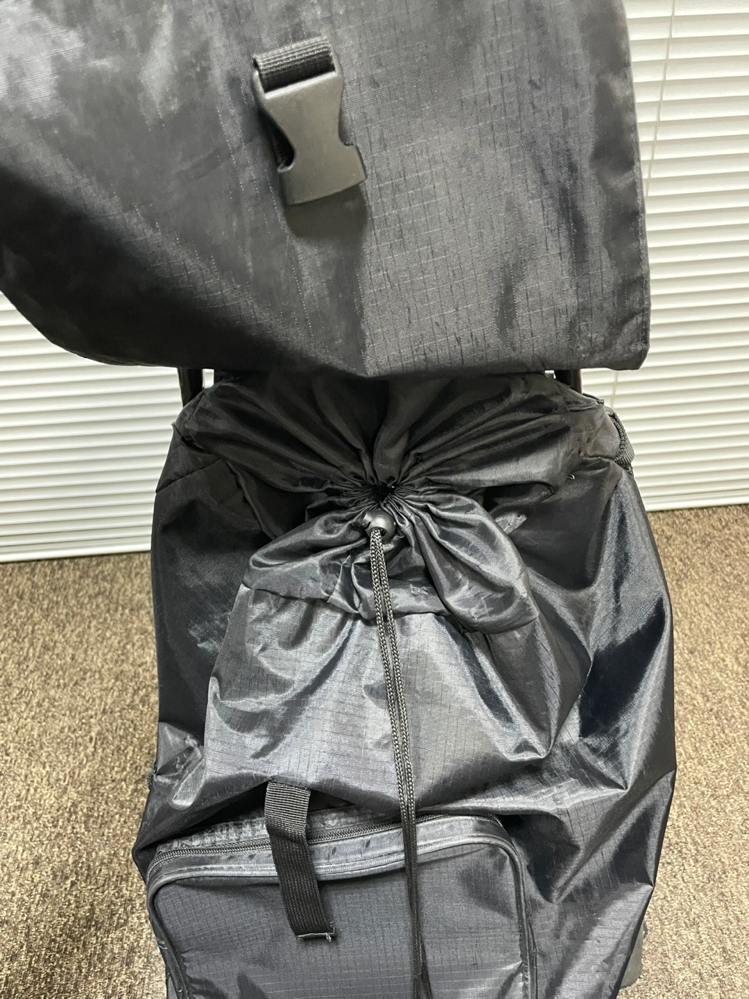 キャリーカート ショッピングカート ブラックの写真2枚目