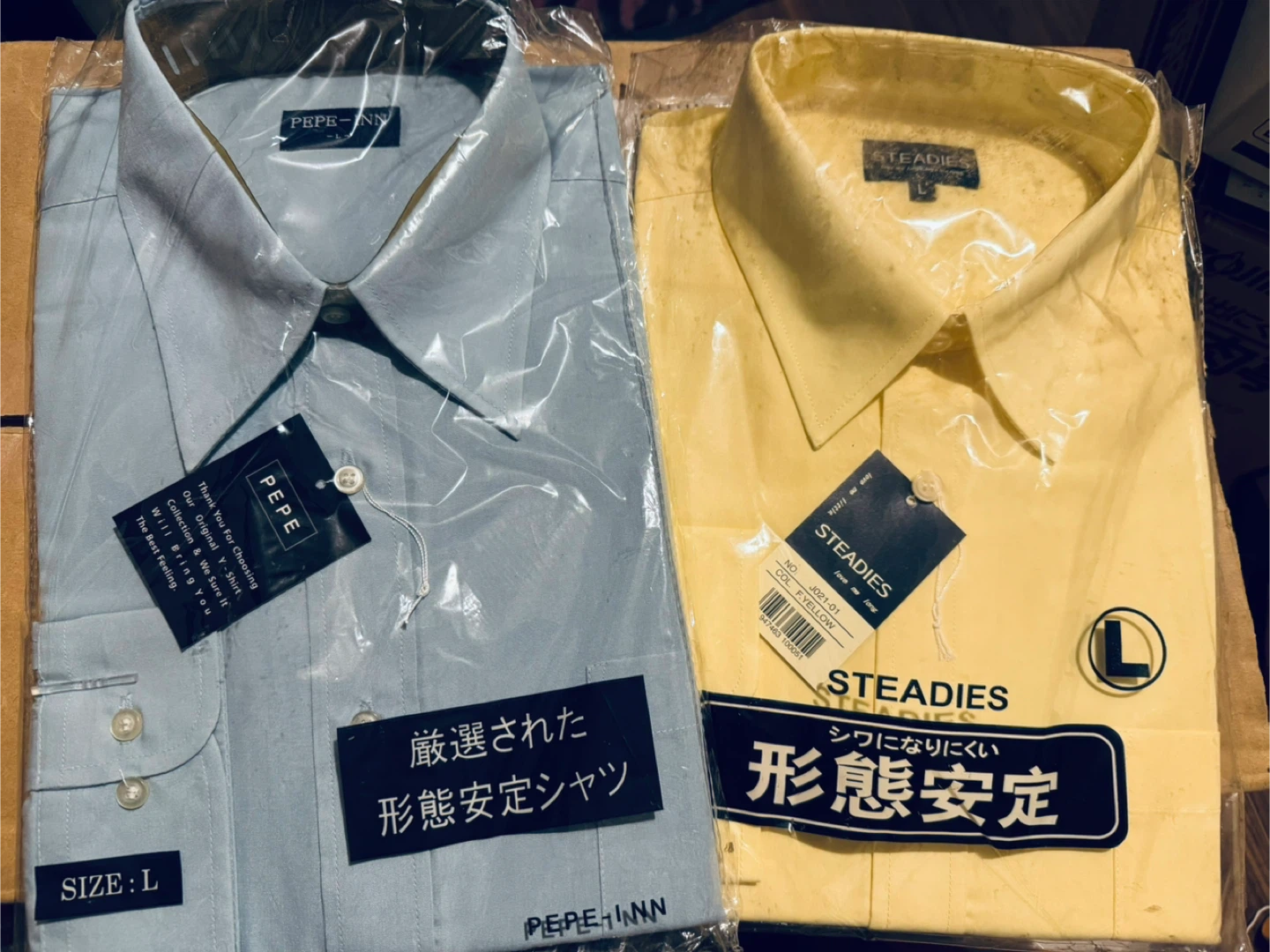 👔【未使用】ペペインとステディーズ Yシャツ Lサイズ(長袖)