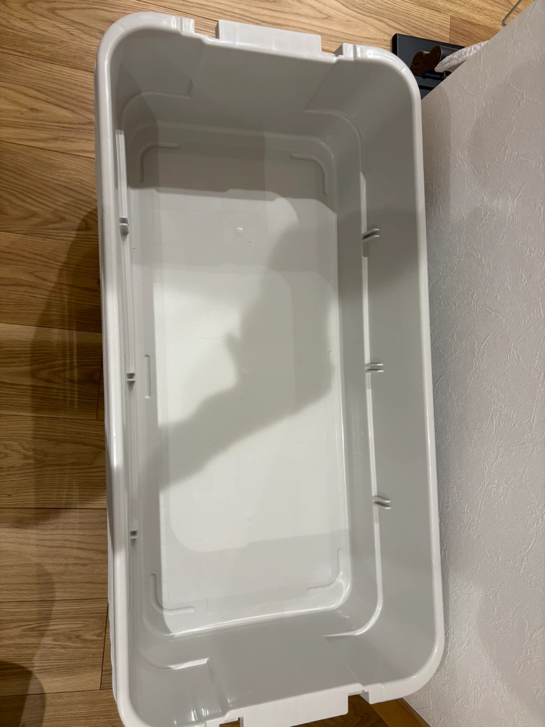無印良品 頑丈収納ボックス 特大 浅型 ホワイトグレー 5個セットの写真3枚目
