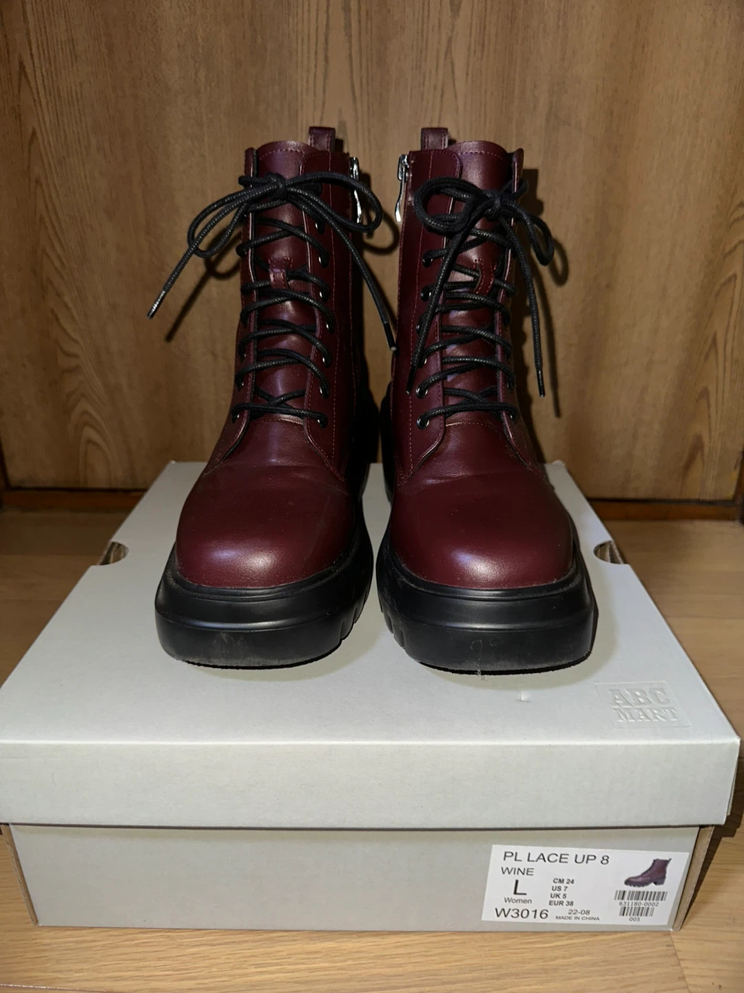 ABCマート ブーツ PL LACE UP 8 厚底ブーツ