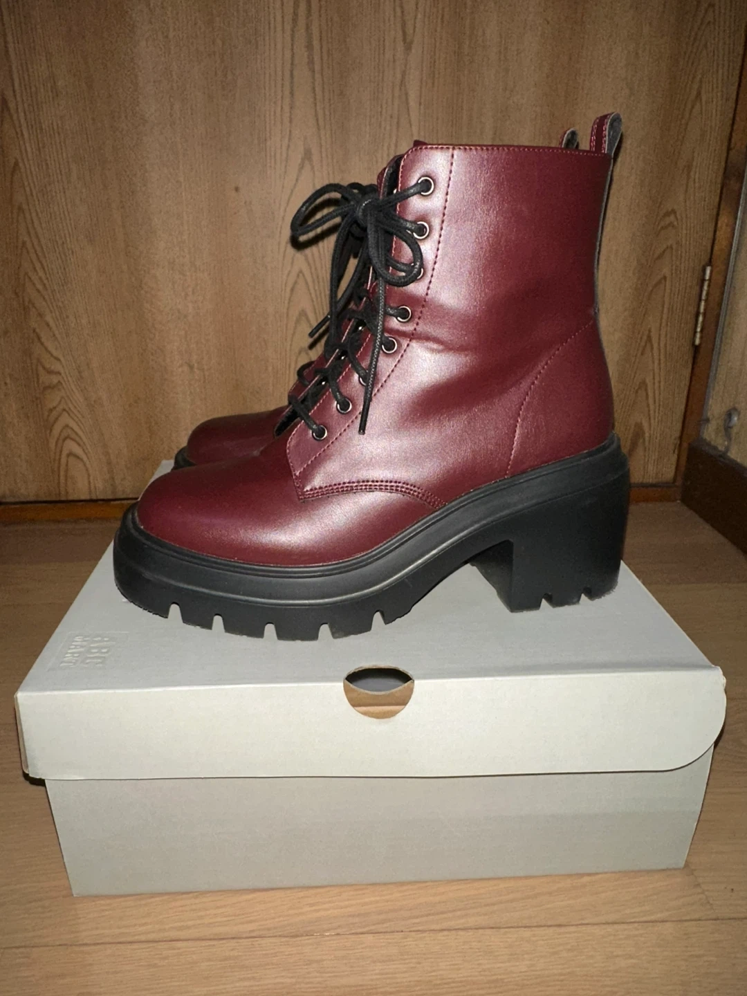 ABCマート ブーツ PL LACE UP 8 厚底ブーツの写真2枚目