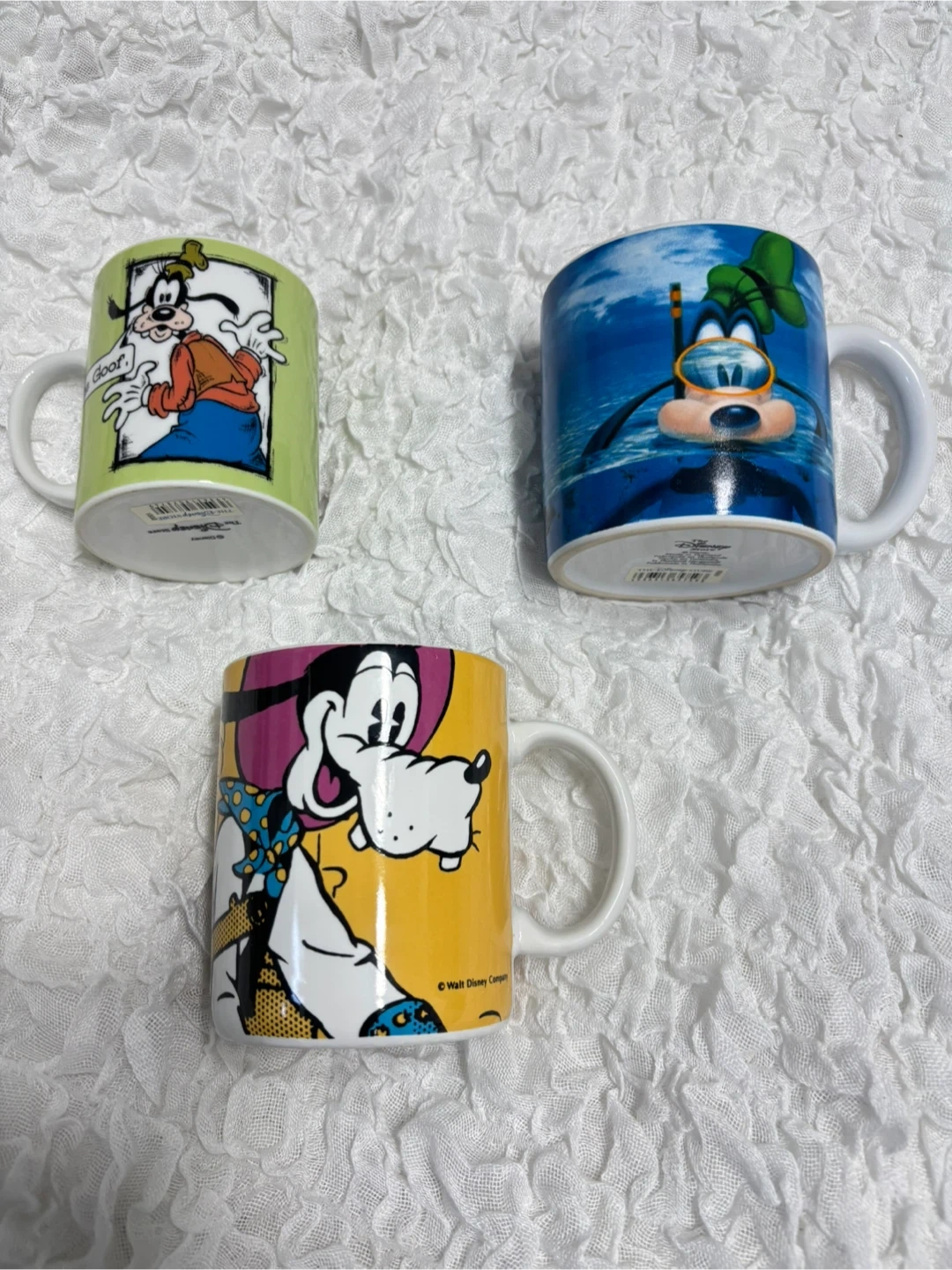 グーフィー 未使用マグカップ×2と中古マグカップ 3点セット